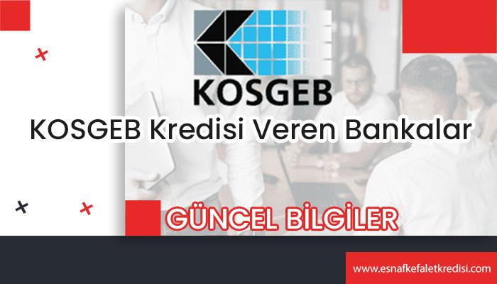 KOSGEB Kredisi Veren Bankalar